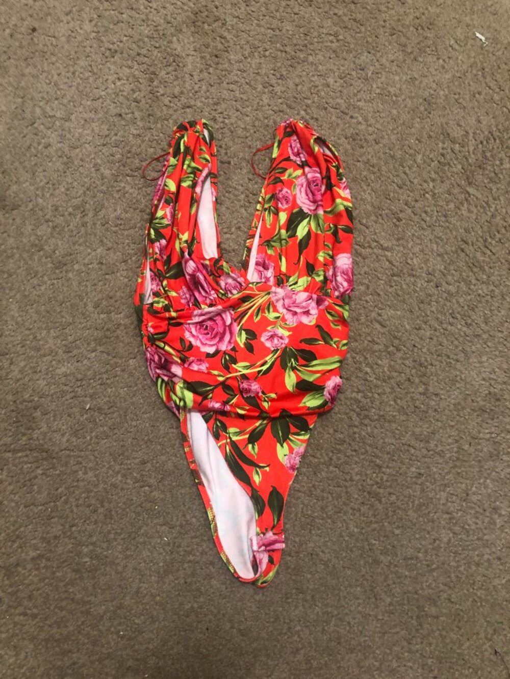 Zara Women's Swimsuit Size S Tropical Floral Print One Piece NNT - Picture 4 of 5